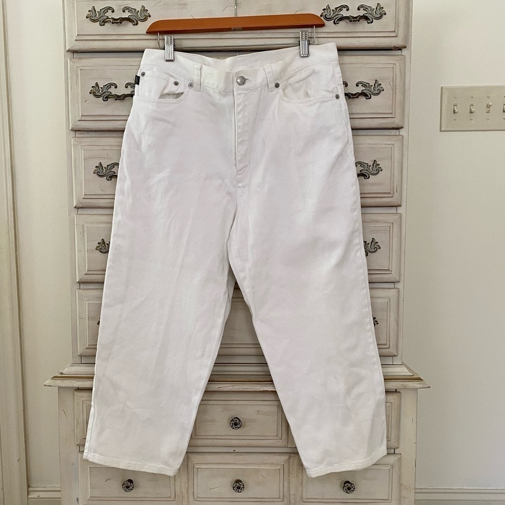 Ralph Lauren White Cropped Jeans